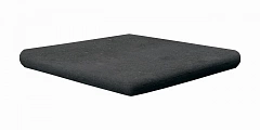 Клинкерная угловая ступень-флорентинер Exagres Portland Black, 330х330х40 мм