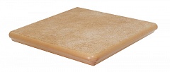 Клинкерная ступень угловая Interbau 243155(113) Goldbraun, 320х320х9,5 мм
