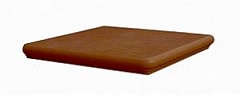 Клинкерная ступень угловая Interbau 243155(059) Kastanie, 320х320х9 мм